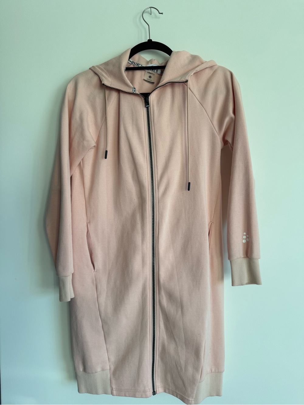 CRAFT Long Zip Hoodie Jacket - Blush Pink